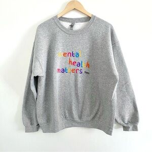 Mental Health Matters Embroidered Sweatshirt